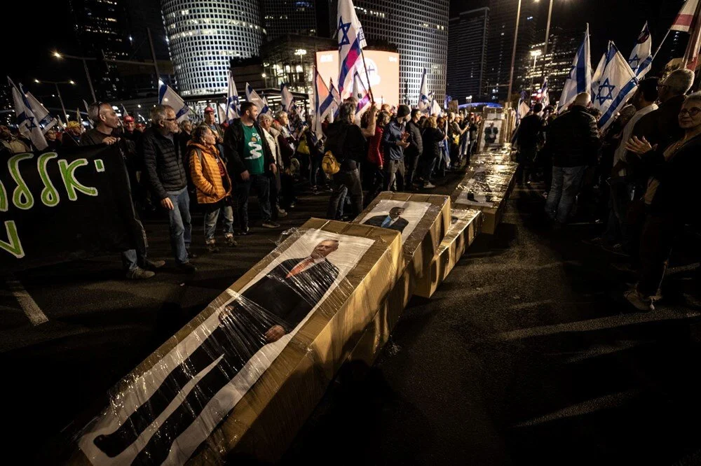 Protestolar Patladı İsrail Halkı Netanyahu'ya ‘Yeter!’ Dedi2