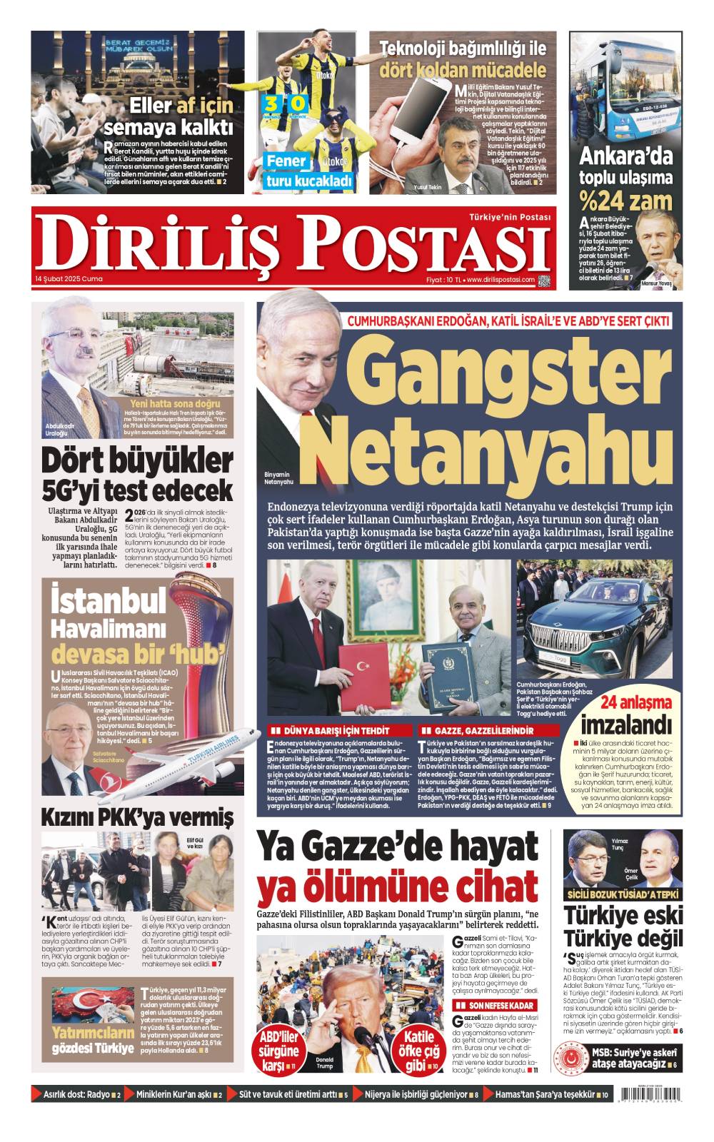 14Şubat Manşet-1