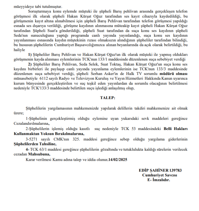 Bilirkişiifşahı Iddianame