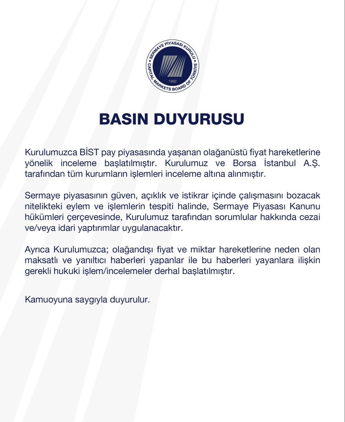 Bist 100 Sert Dusmustu Spk Incel