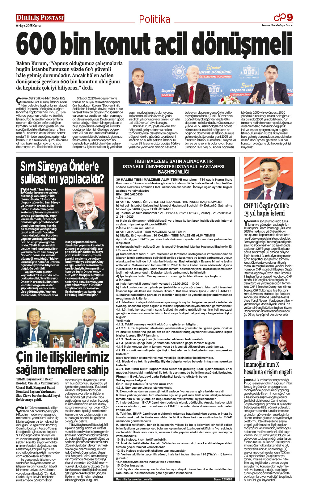 +1. Sayfa İç 9 Mayis