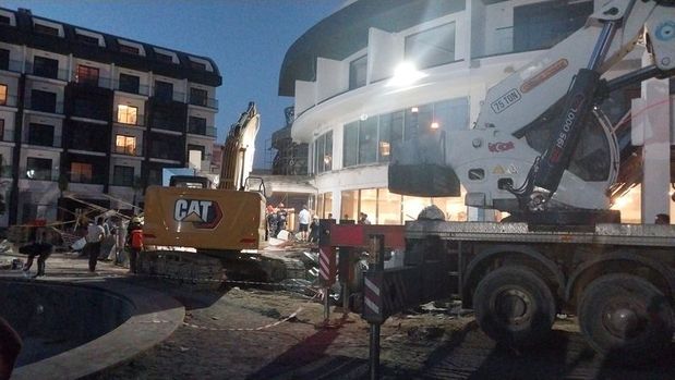Manavgat'ta Otel Inşaatında Çökme Paniği Facia Ucuz Atlatıldı3
