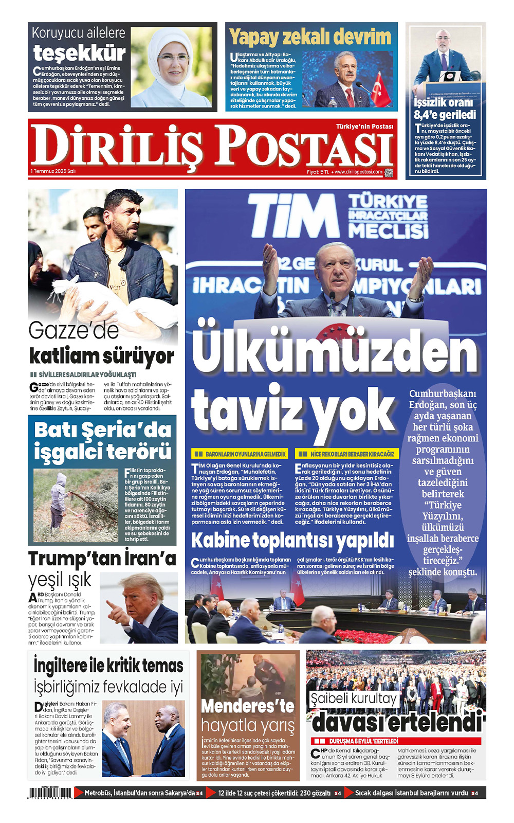 +1. Sayfa Şablon 1 Temmuz
