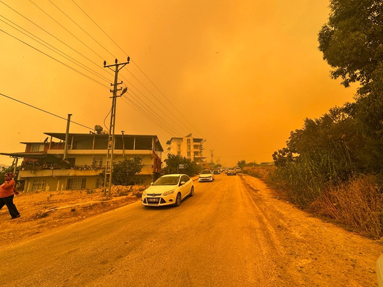 Hatay'da Ormanlık Alanda Yangın Çıktı Aa