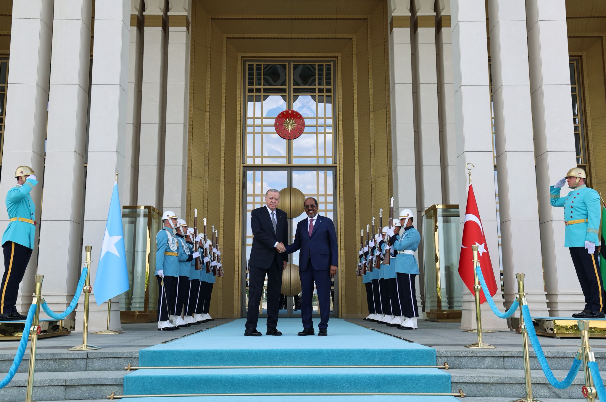 Cumhurbaşkanı Erdoğan, Somali Cumhurbaşkanı Ile Bir Araya Geldi