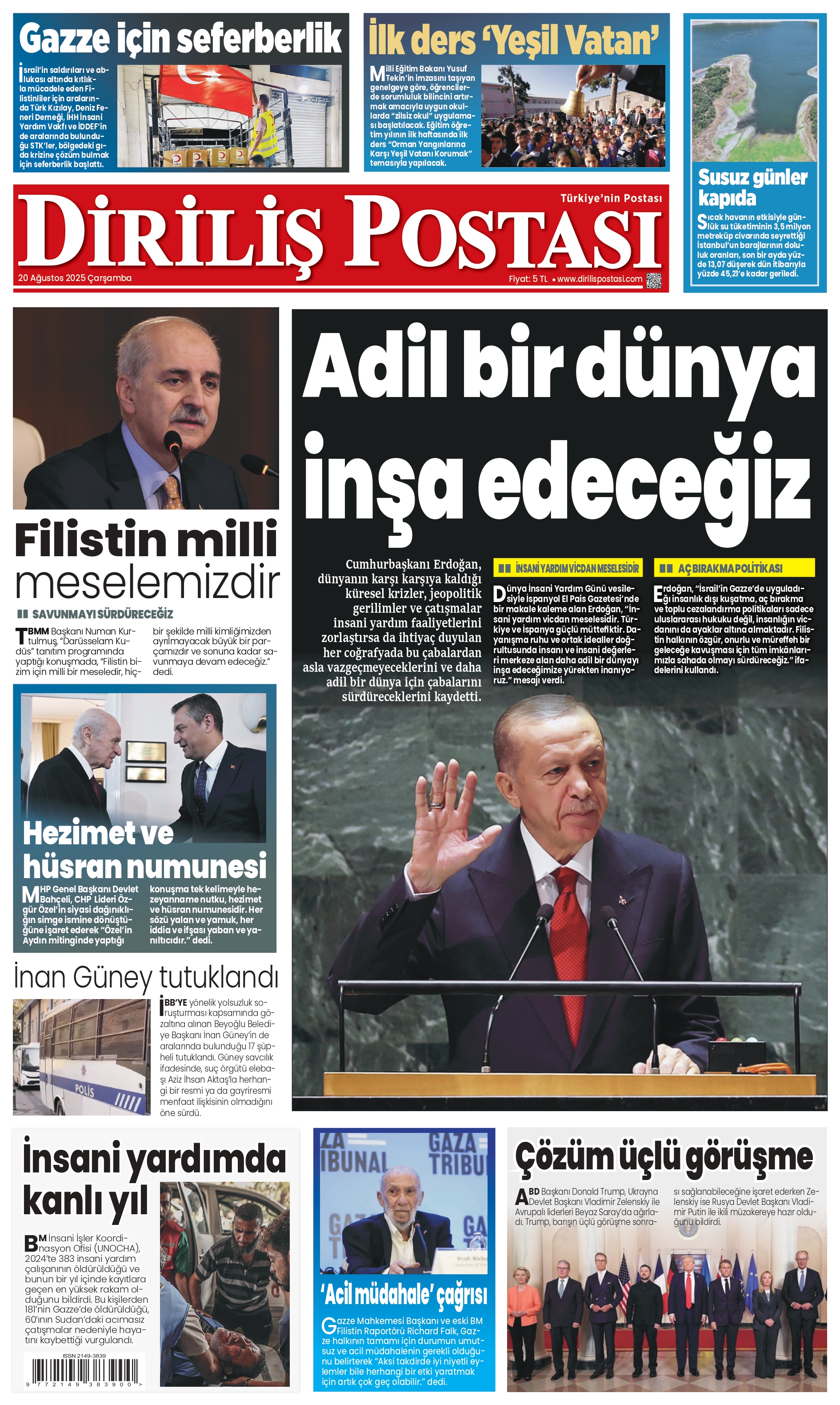 Adil Bir Dünya Inşa Edeceğiz