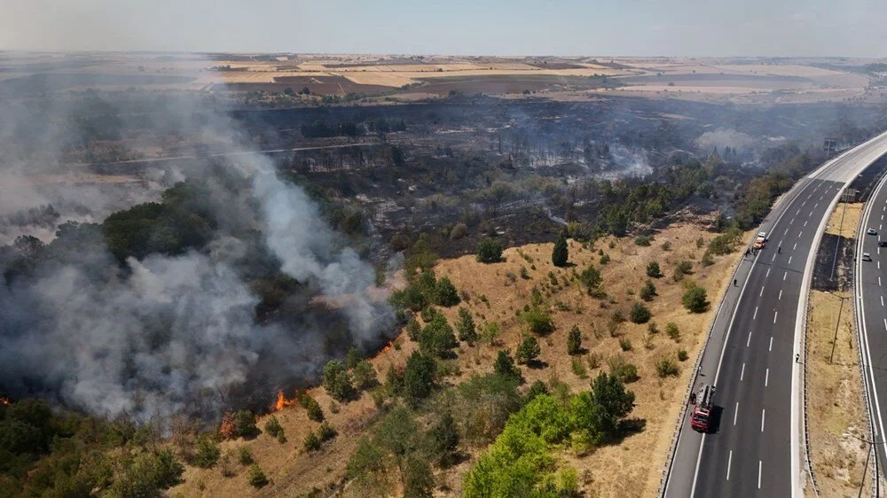Kırklareli'nde Yangın
