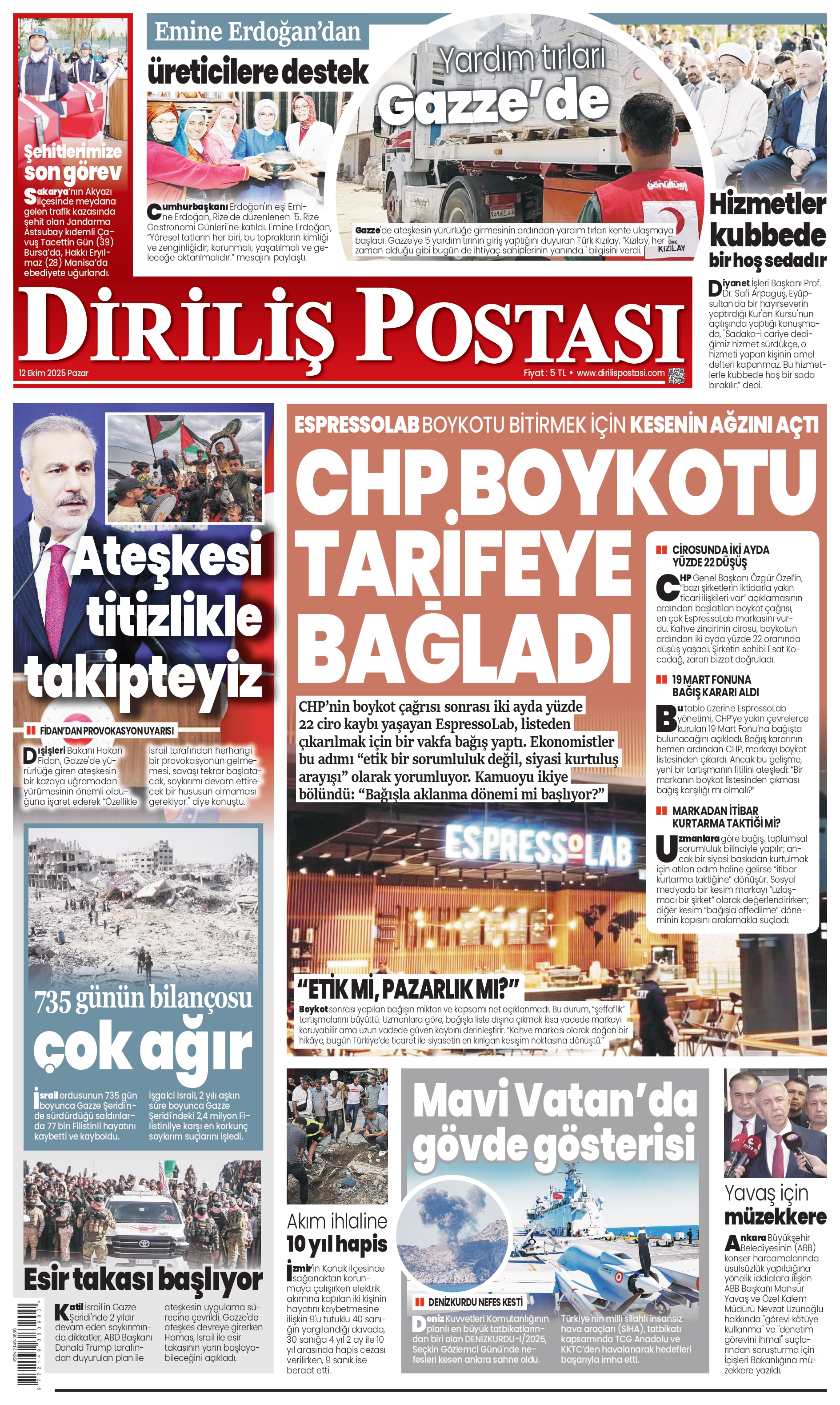 Espressolab Boykotu Bitirmek Için Kesenin Ağzını Açtı! Chp Boykotu Tarifeye Bağladı