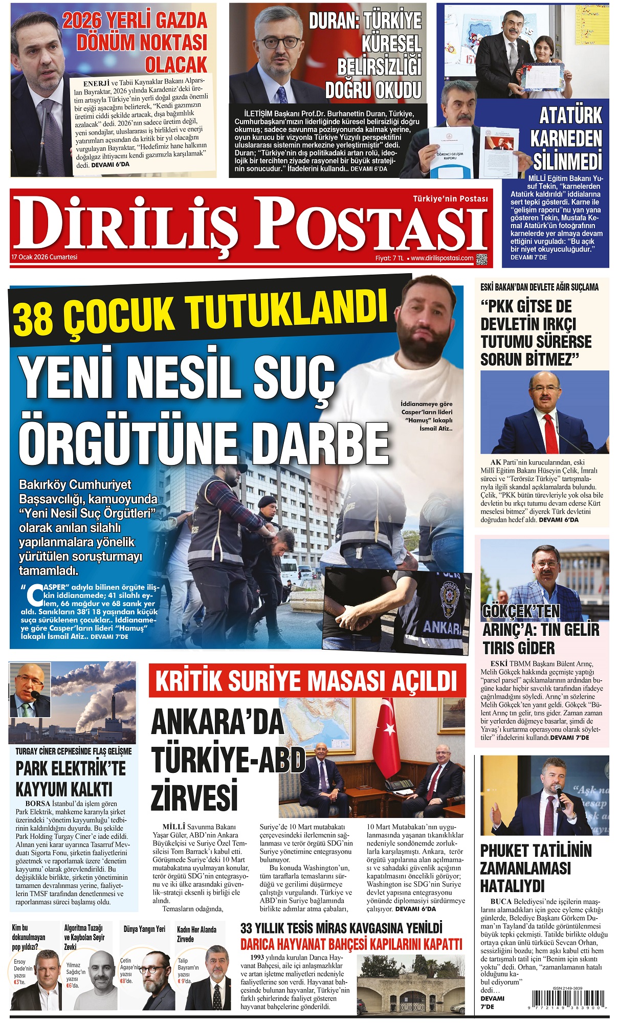 Diriliş Postası 17 Ocak 2026 1