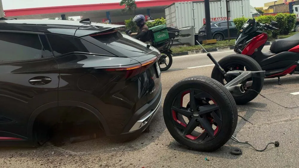 Chery OMODA 5’in arka aksı kırılarak yerinden çıktı!